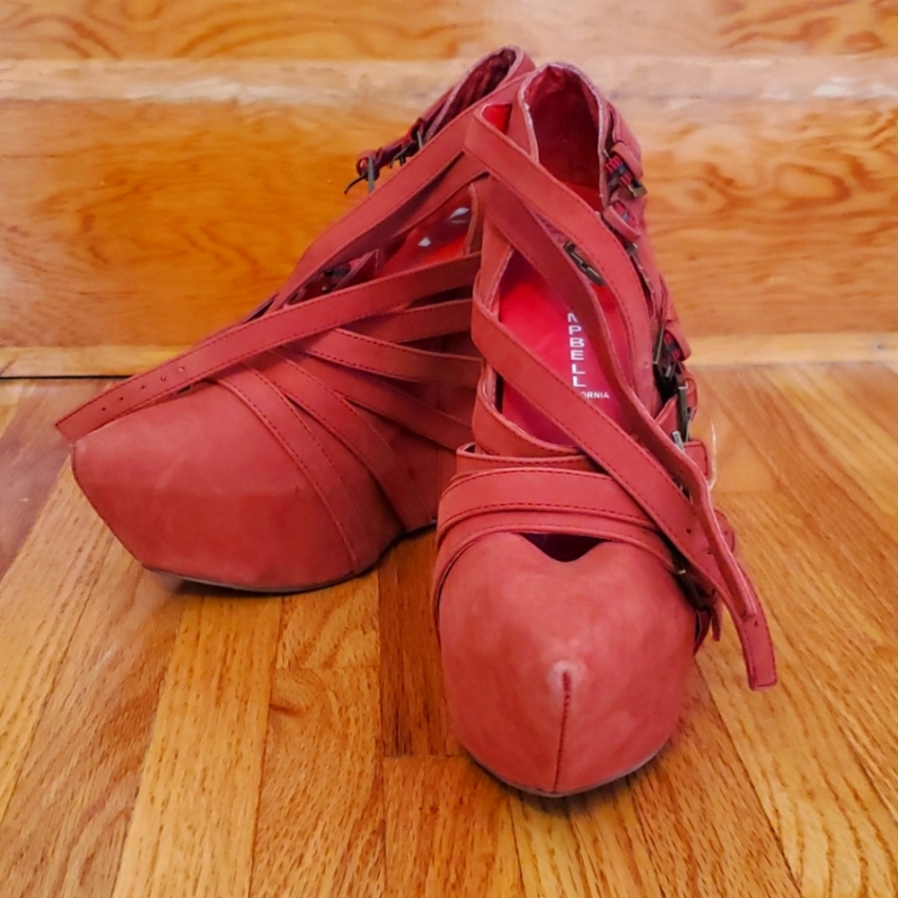 Jeffrey Campbell buckle platforms